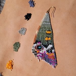 Butterfly Fringe Earrings